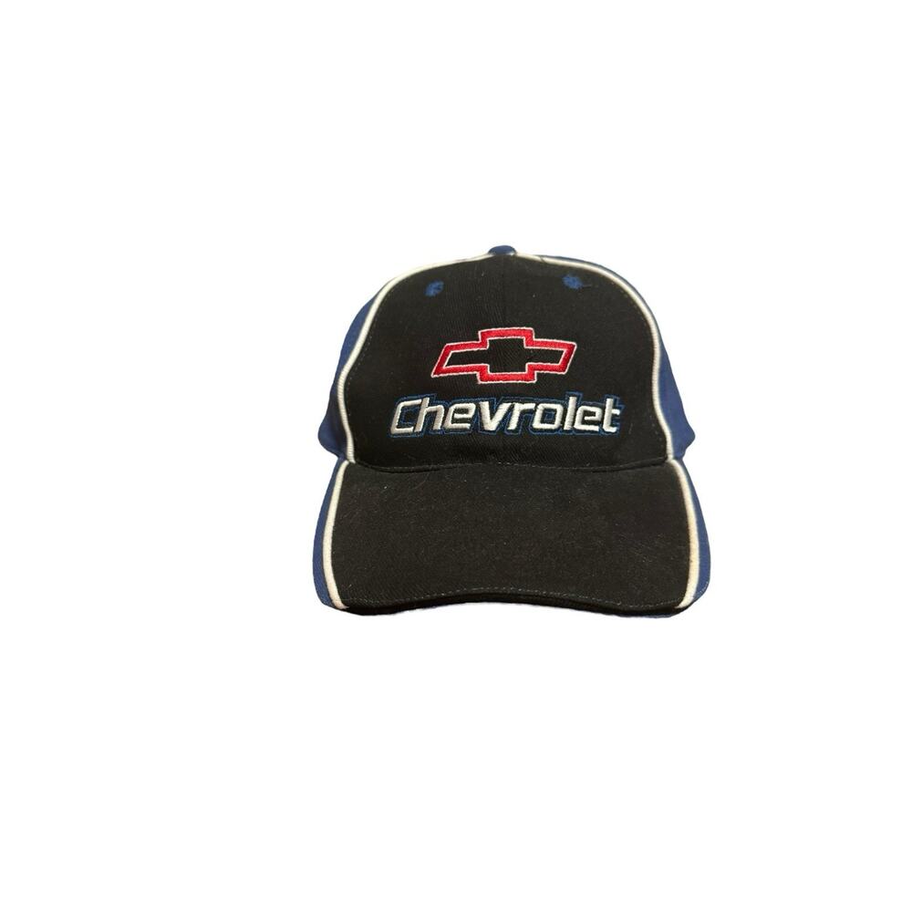 Chevrolet Chevy Embroidered Adjustable Hat Cap Blue Black